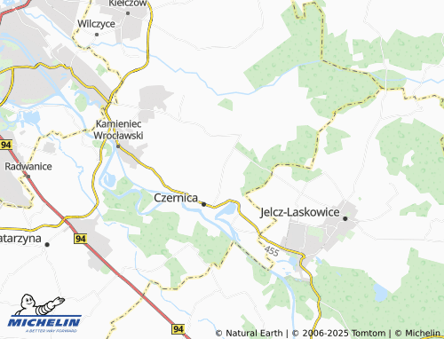 MICHELIN Wojnowice map - ViaMichelin