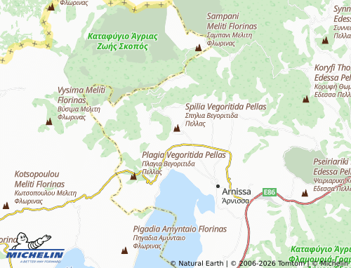 MICHELIN Neos Agios Athanasios map - ViaMichelin