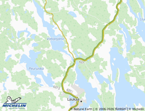 MICHELIN Kuusaa map - ViaMichelin