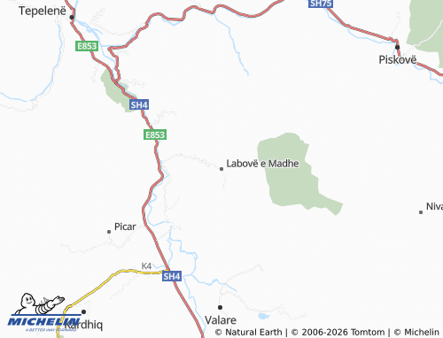 Mappa MICHELIN Labovë e Madhe - ViaMichelin