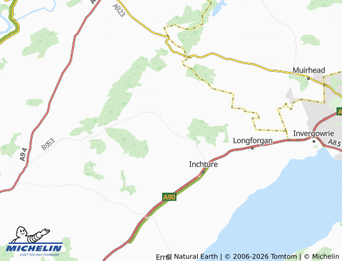 Mappa MICHELIN Abernyte - ViaMichelin