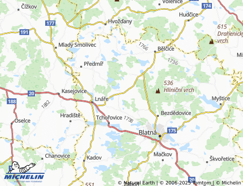 Mappa MICHELIN Kocelovice - ViaMichelin