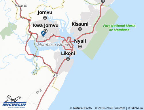 MICHELIN Mzimle map - ViaMichelin