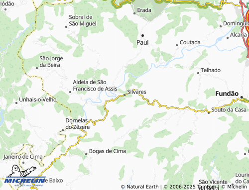 MICHELIN Silvares map - ViaMichelin