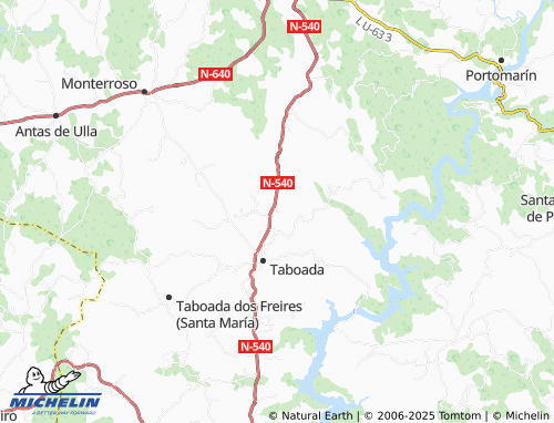 MICHELIN Vilameñe (Santa Mariña) map - ViaMichelin