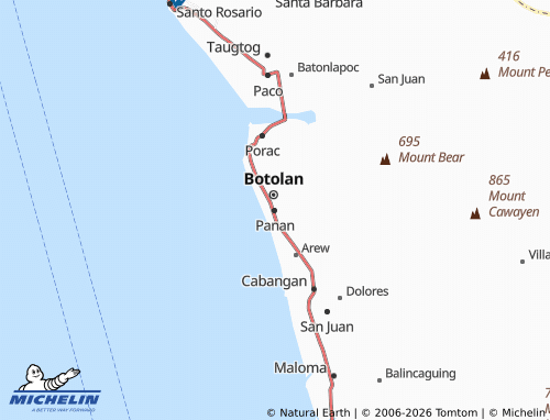MICHELIN Panan map - ViaMichelin