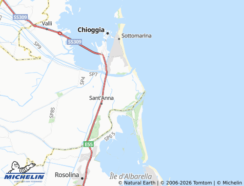 MICHELIN Ca' Lino map - ViaMichelin