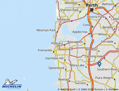 MICHELIN East Fremantle map - ViaMichelin