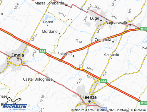 Mappa MICHELIN Solarolo - ViaMichelin
