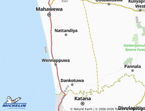 Mapa MICHELIN Bothalegama - ViaMichelin