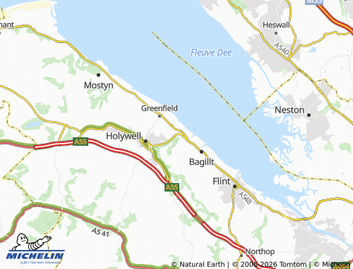 Mappa MICHELIN Whelston - ViaMichelin