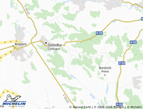 Mapa MICHELIN Dibrivka - ViaMichelin