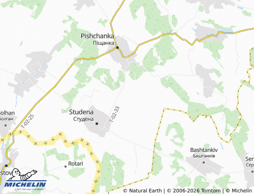 MICHELIN Zatyshne map - ViaMichelin