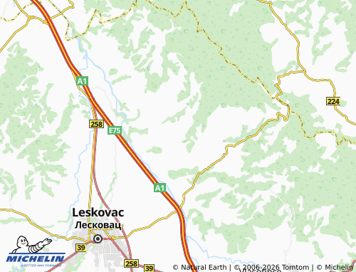 Mapa MICHELIN Jašunja - ViaMichelin
