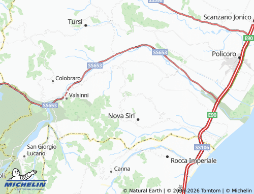 MICHELIN Rotondella map - ViaMichelin