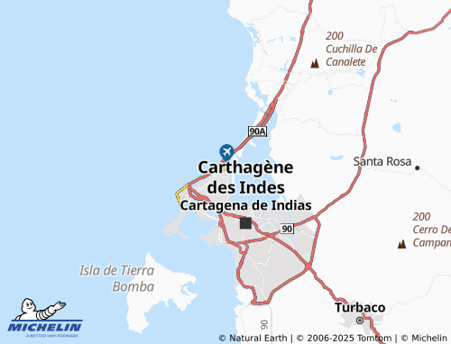 MICHELIN Santa María map - ViaMichelin