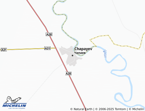 MICHELIN Chapayev map - ViaMichelin