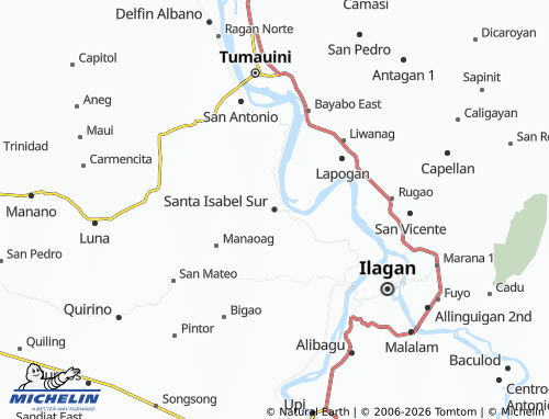 Mappa MICHELIN Santa Isabel Sur - ViaMichelin