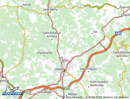 MICHELIN-Landkarte La Tourette - ViaMichelin