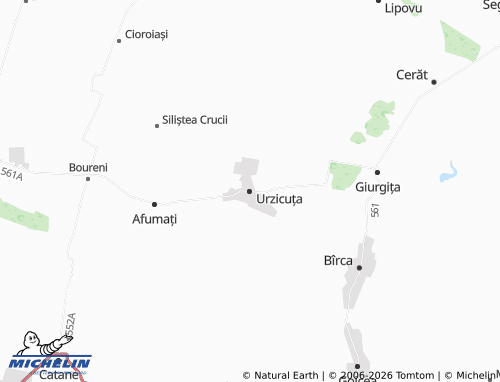 Mappa MICHELIN Urzicuța - ViaMichelin