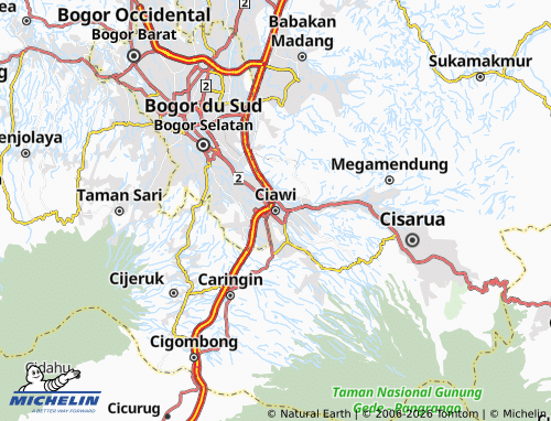 Mapa MICHELIN Ciawi - ViaMichelin