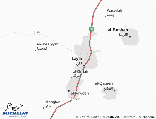 MICHELIN-Landkarte al-Nahdah - ViaMichelin