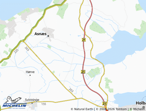 Mapa MICHELIN Grevinge Lammefjord - ViaMichelin
