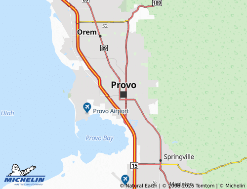 Kaart MICHELIN Provo - ViaMichelin