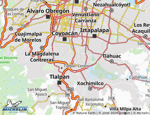 Mappa MICHELIN Explanada Hacienda Coapa - ViaMichelin