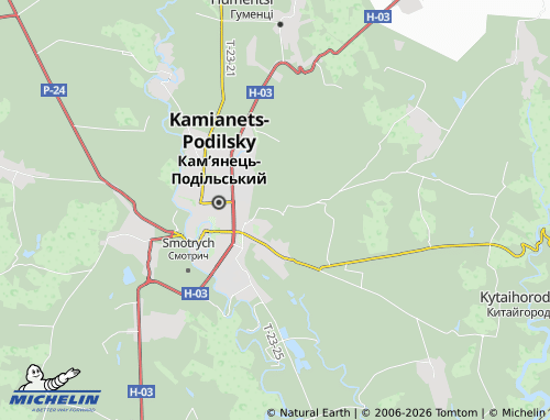 MICHELIN Kamianka map - ViaMichelin