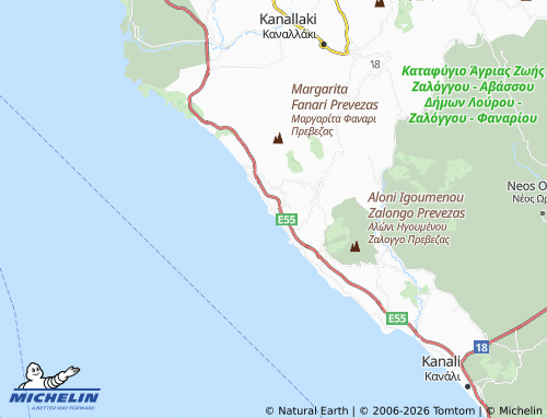 Carte MICHELIN Agios Thomas - ViaMichelin