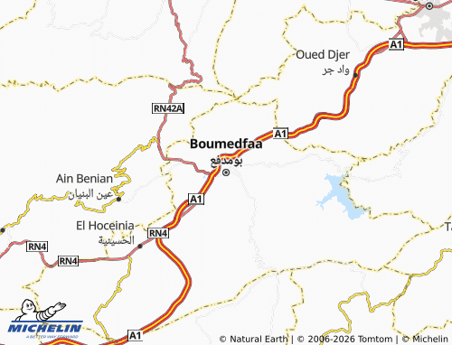 Mapa MICHELIN Boumadfa' - ViaMichelin