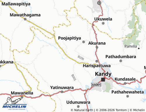 MICHELIN Idamegama map - ViaMichelin