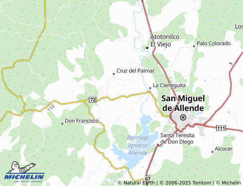 MICHELIN Fraccionamiento La Esmeralda map - ViaMichelin
