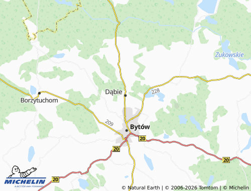 Carte MICHELIN Dąbie - ViaMichelin