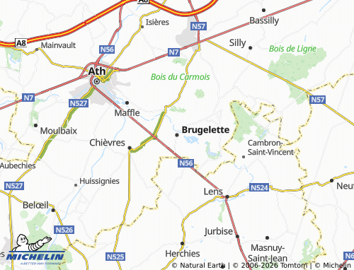 MICHELIN Brugelette map - ViaMichelin