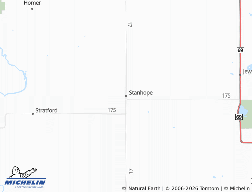 Mappa MICHELIN Stanhope - ViaMichelin