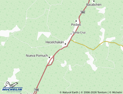 MICHELIN Nueva Hecelchakán map - ViaMichelin