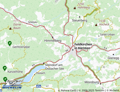 MICHELIN-Landkarte Flatschach - ViaMichelin