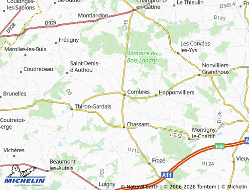 Mapa MICHELIN Combres - ViaMichelin