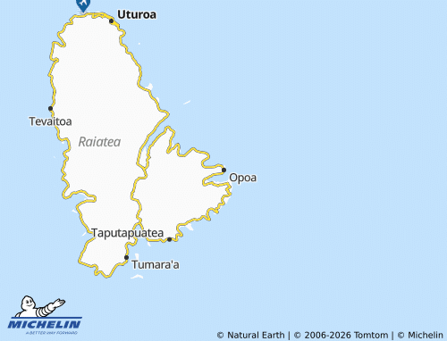 MICHELIN Opoa map - ViaMichelin