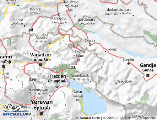 MICHELIN Tavush map - ViaMichelin