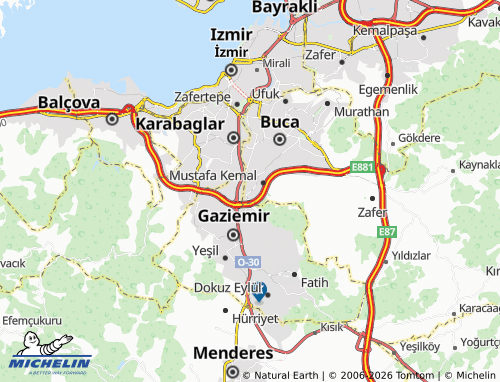 MICHELIN İnönü map - ViaMichelin