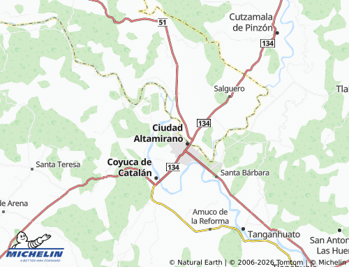 MICHELIN Progreso map - ViaMichelin