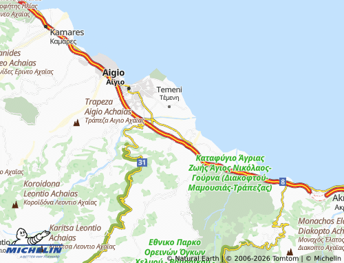 MICHELIN Eliki map - ViaMichelin