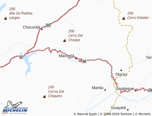 MICHELIN Machetá map - ViaMichelin