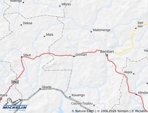 Mappa MICHELIN Grimari - ViaMichelin