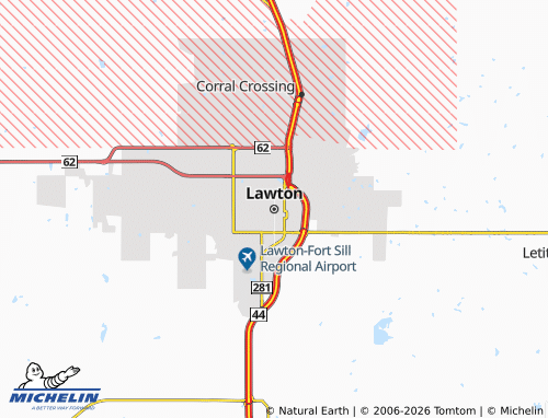 Carte MICHELIN Lawton - ViaMichelin