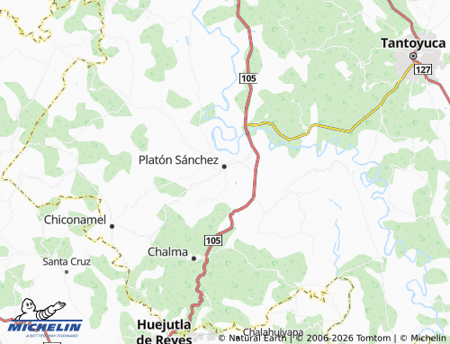 MICHELIN Morelos map - ViaMichelin
