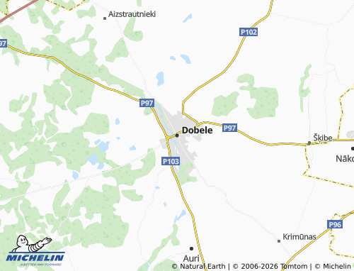 Mappa MICHELIN Dobele - ViaMichelin